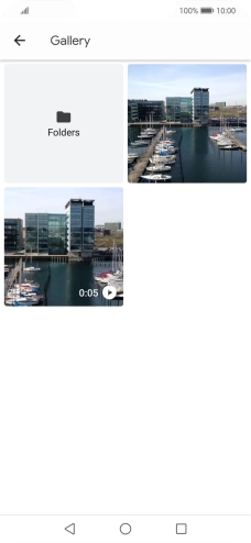 Press Folders and go to the required folder.