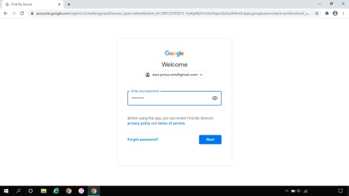 Follow the instructions on the screen to log on to your Google account.