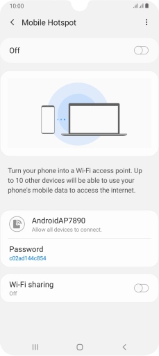Press the menu icon.