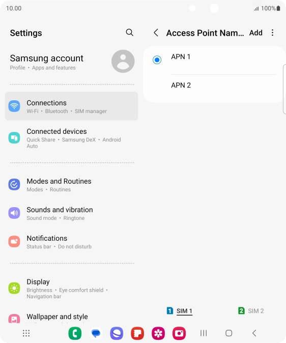 Press the Home key to return to the home screen.