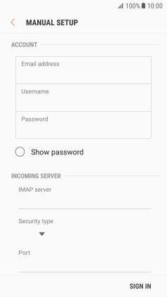 Press the field below 
