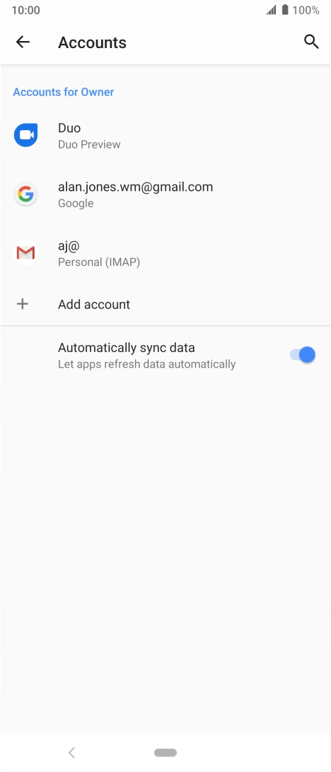 Press the Home key to return to the home screen.