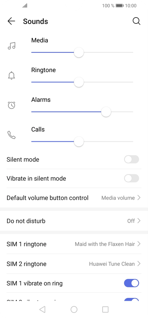 Press the Home key to return to the home screen.