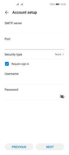 Press Security type.