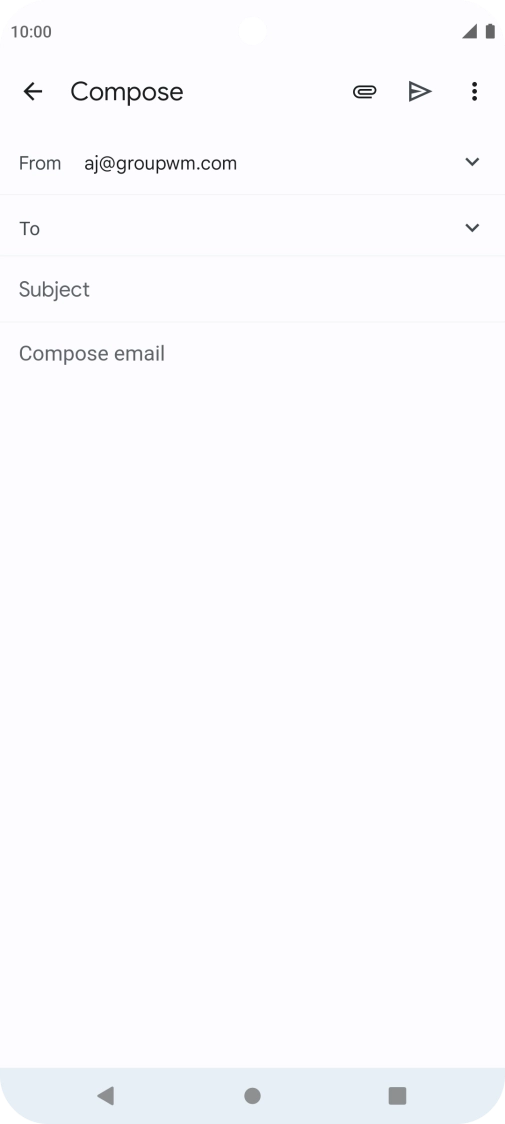 Press To and key in the first letters of the recipient's name.