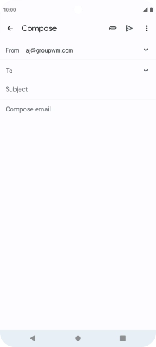 Press To and key in the first letters of the recipient's name.