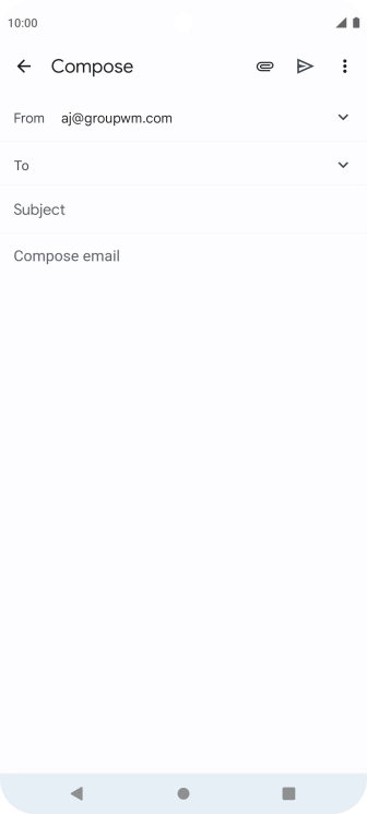 Press To and key in the first letters of the recipient's name.