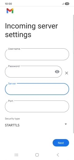 Press the field below 