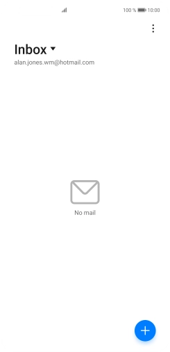 If this screen is displayed, you email account has been recognised and set up automatically. Follow the instructions on the screen to key in more information and finish setting up your phone.