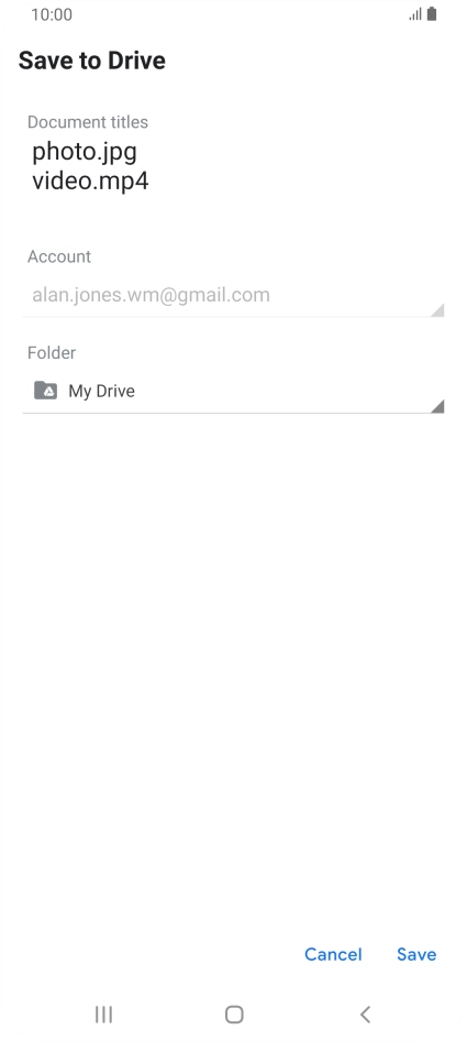 Press the field below 