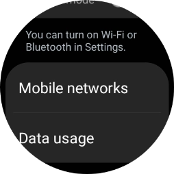 Press Mobile networks.