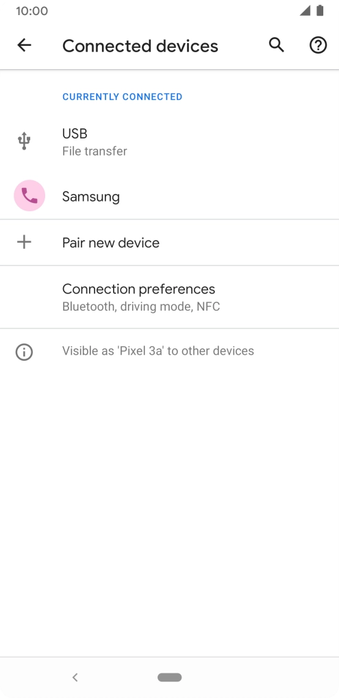 Press the Home key to return to the home screen.