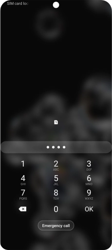 If you're asked to key in your PIN, do so and press OK. The default PIN is 1111.