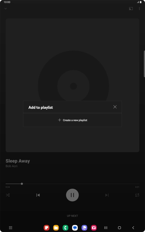 Press Create a new playlist.