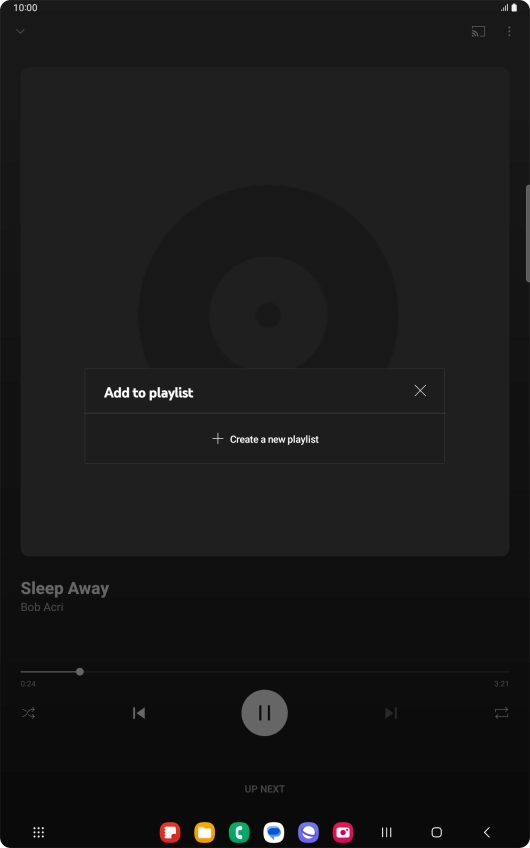Press Create a new playlist.