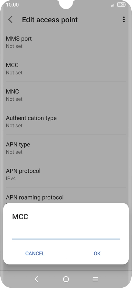 Key in 234 and press OK.