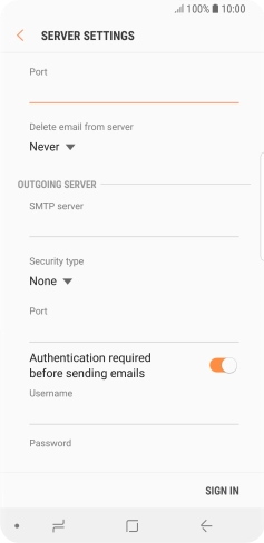 Press the drop down list below 