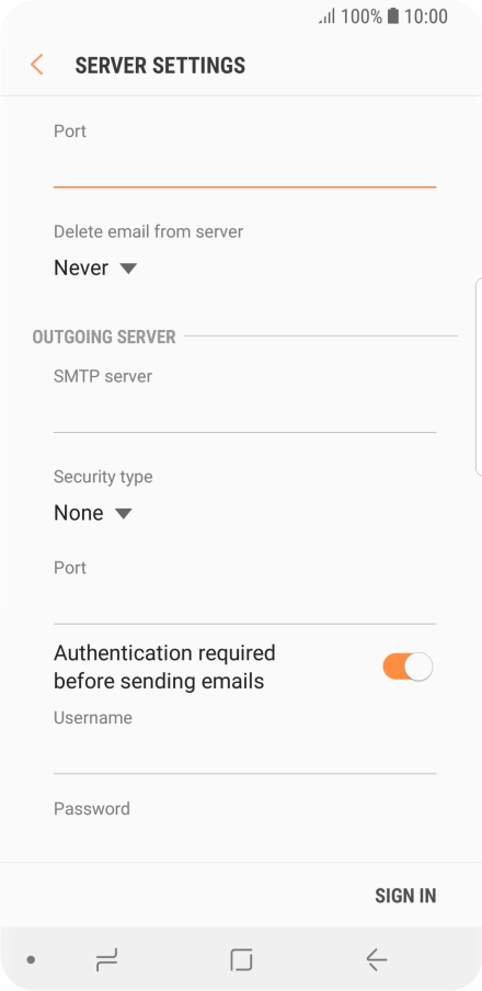 Press the drop down list below 