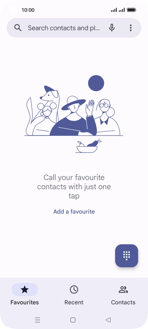 Press the menu icon.