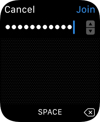 Key in the password for the Wi-Fi network and press Join.