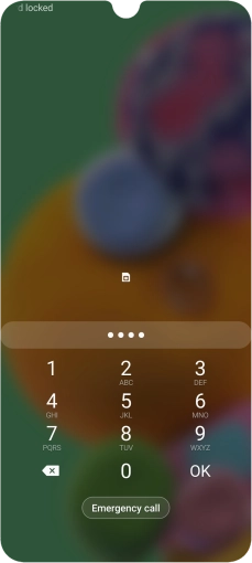 If you're asked to key in your PIN, do so and press OK. The default PIN is 1111.