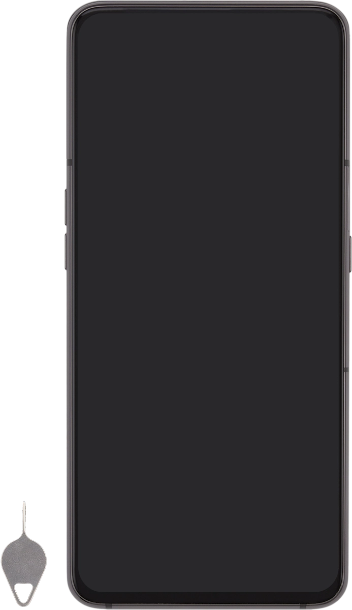 Find the opener for the SIM holder.