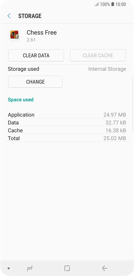 Press the Home key to return to the home screen.