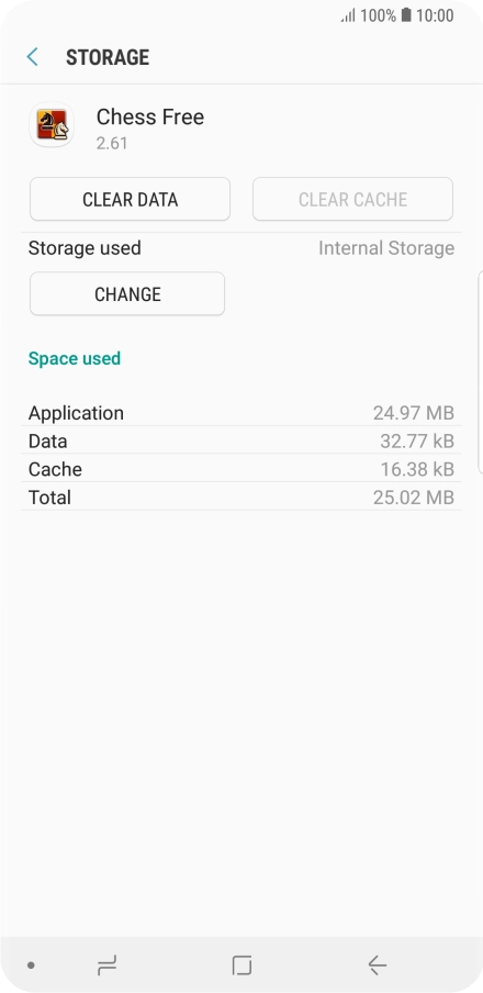 Press the Home key to return to the home screen.
