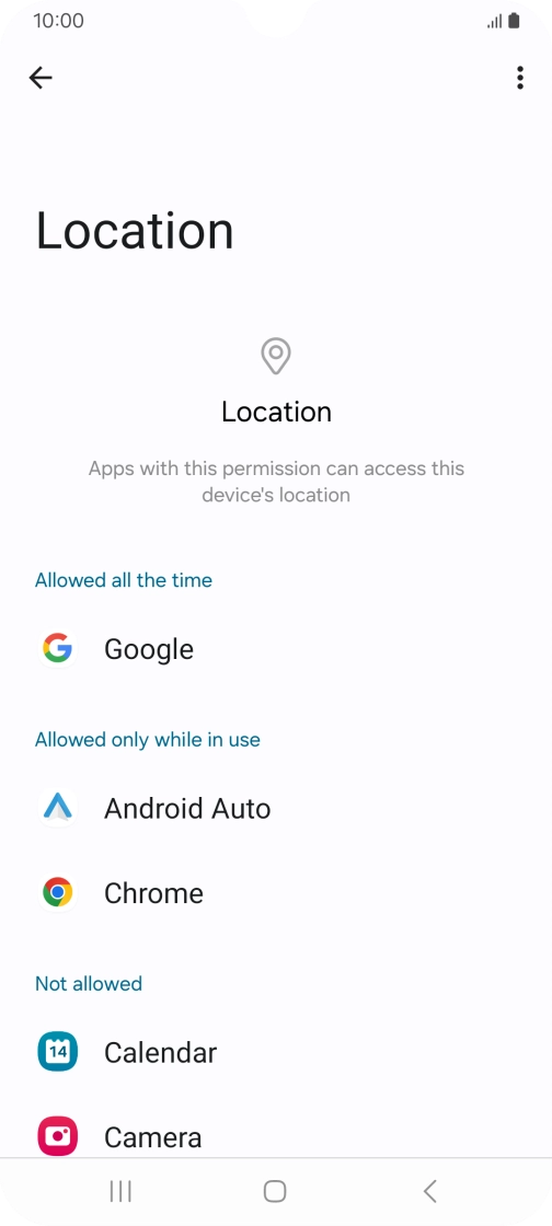 Press the required app.