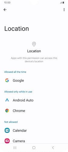 Press the required app.