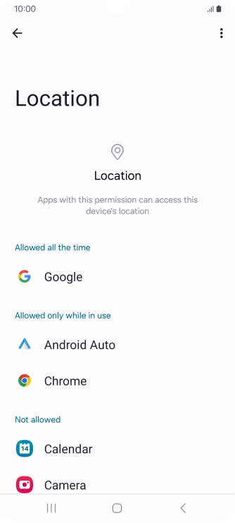 Press the required app.