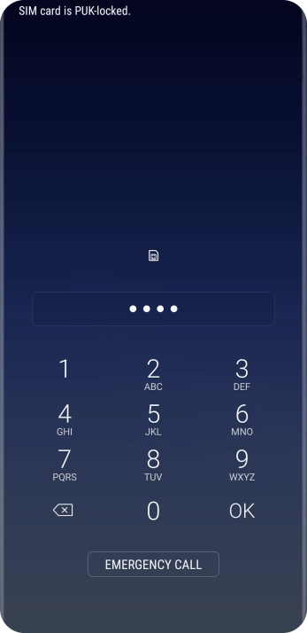 If you're asked to key in your PIN, do so and press OK. The default PIN is 1111.