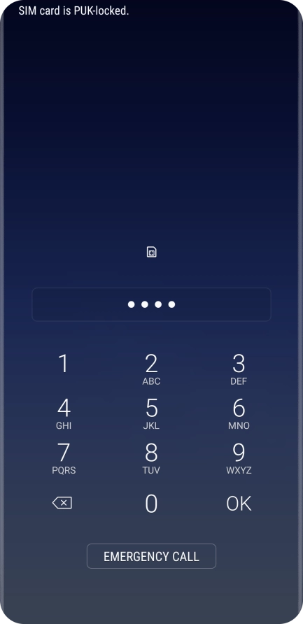 If you're asked to key in your PIN, do so and press OK. The default PIN is 1111.