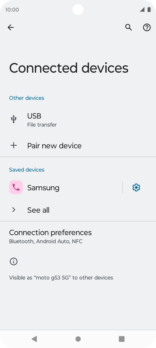 Press the Home key to return to the home screen.