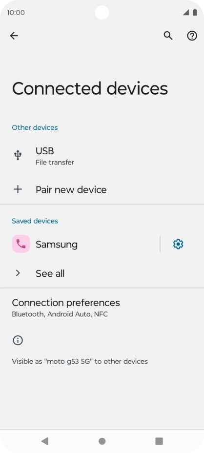 Press the Home key to return to the home screen.