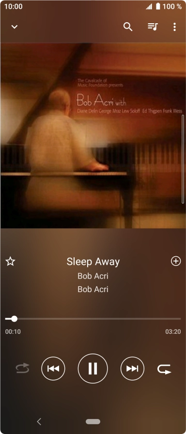 Press arrow right to go to the next audio file.