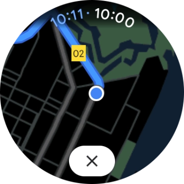 Press the close icon.