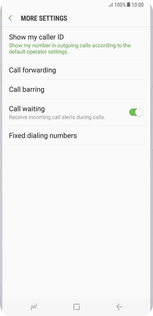 Press Show my caller ID.