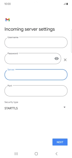 Press the field below 