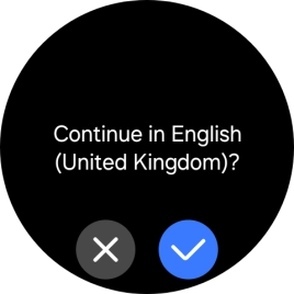 Press the confirm icon.