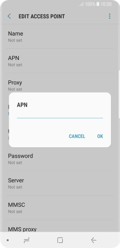 Key in eezone and press OK.