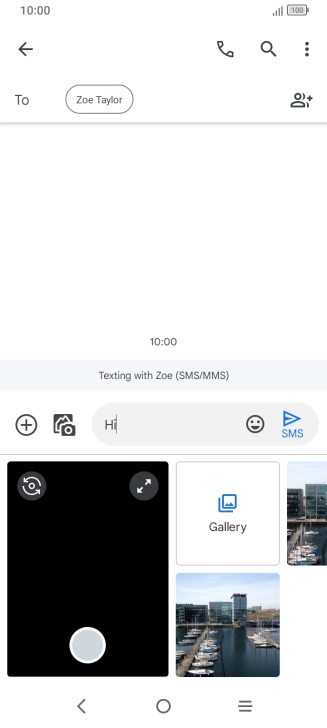 Press Gallery and go to the required folder.