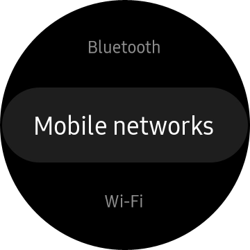 Press Mobile networks.