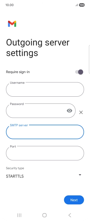 Press the field below 
