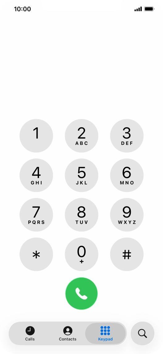 Key in ##002# and press the call icon.
