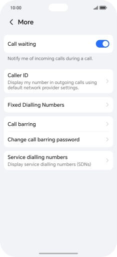 Press Fixed Dialling Numbers.