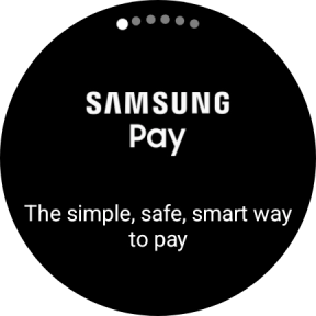 Press and hold the Return key to activate Samsung Pay.
