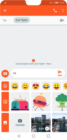 Press the gallery icon.