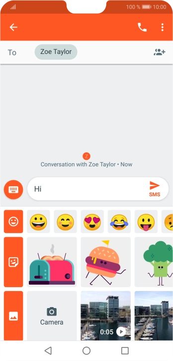 Press the gallery icon.