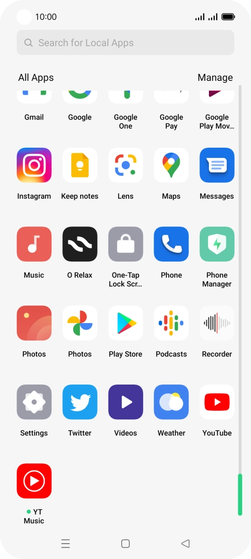 Press Photos and go to the required folder.